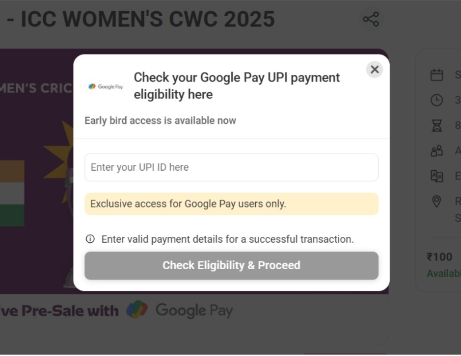 Enter your UPI ID 