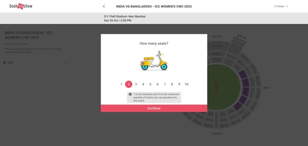 India Women vs Bangladesh Women Tickets Pricing