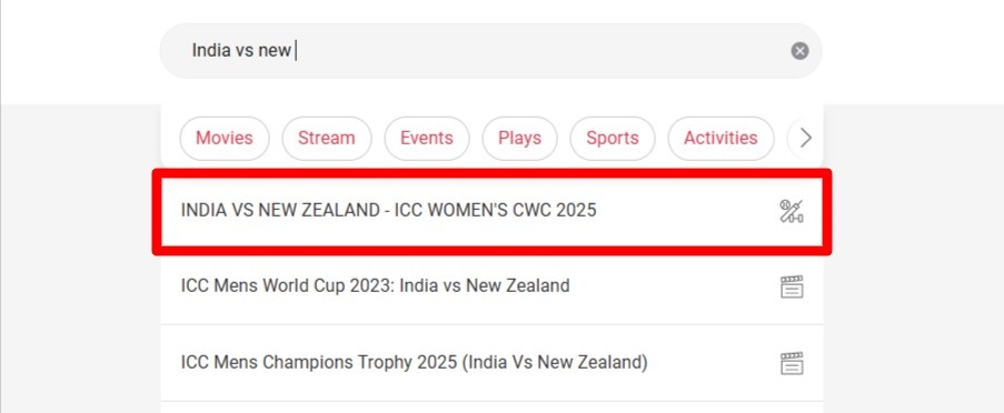 India vs New Zealand Women's Cricket World Cup