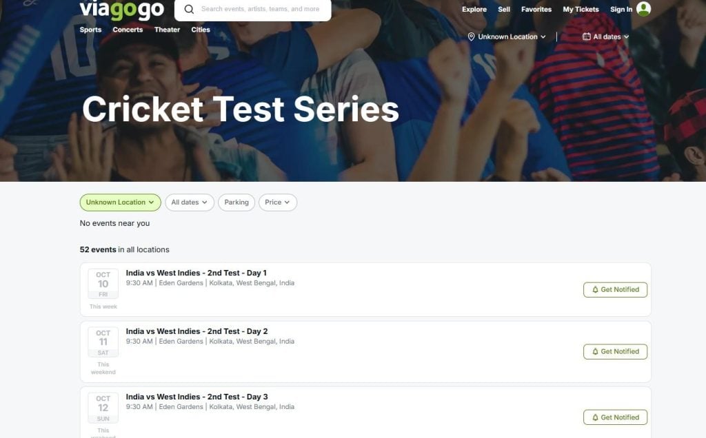 India-vs-West-Indies-Test-Tickets-on-Viagogo India-vs-West-Indies-Test-Tickets-on-Viagogo
