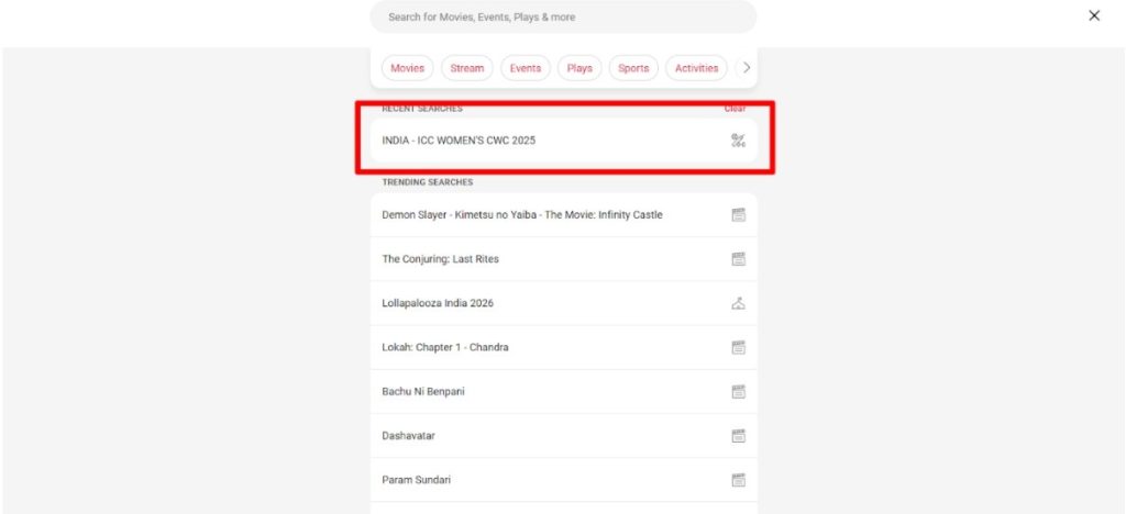 Search for ICC Women CWC
