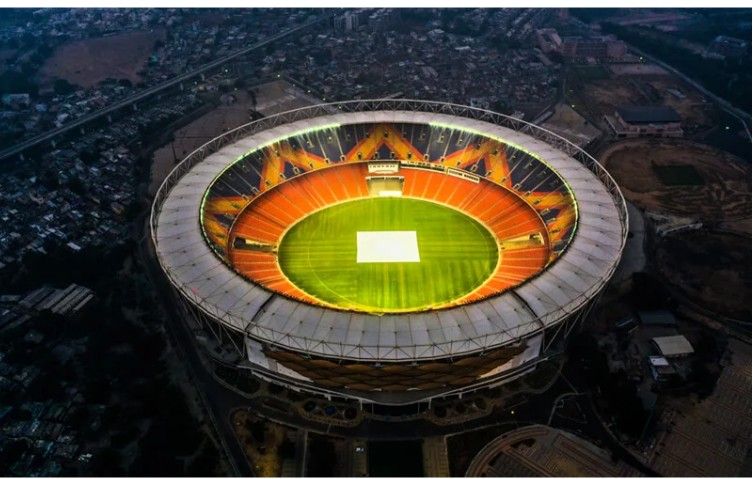 The Narendra Modi Stadium pitch