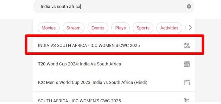 search for India vs South Africa Women's Cricket World Cup search for India vs South Africa Women's Cricket World Cup