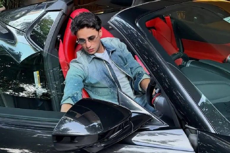 Abhishek Sharma - Young Star with Ferrari