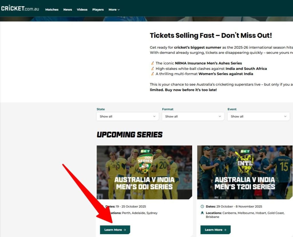 How To Buy India Tour of Australia 2025 Tickets