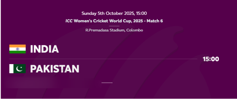 India Women vs Pakistan Women Match