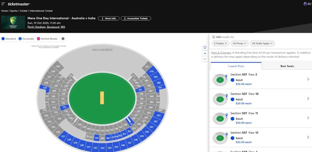 Select Seat India Tour of Australia 2025 Tickets