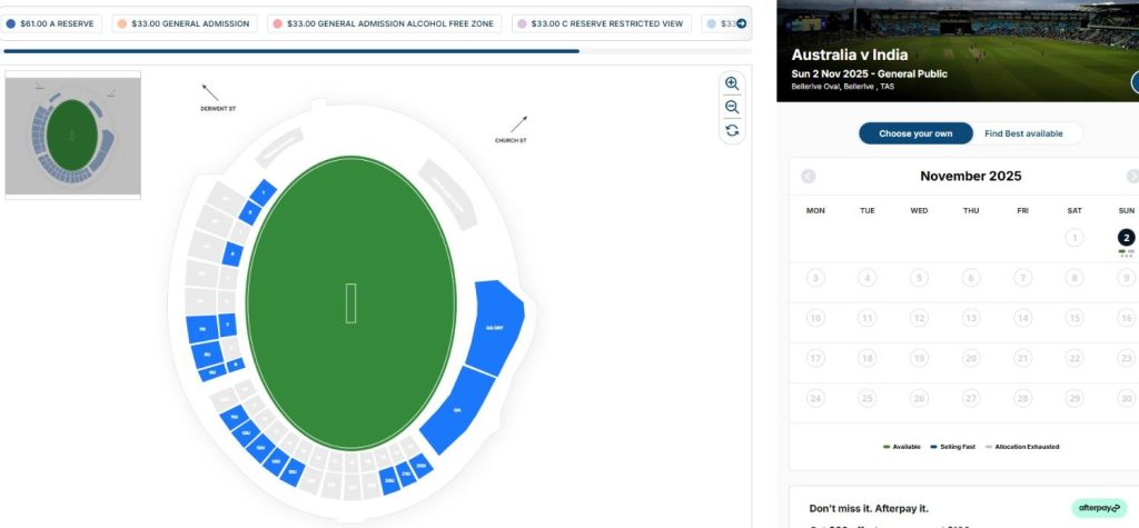 India Tour of Australia 2025 Tickets dates selection India Tour of Australia 2025 Tickets dates selection