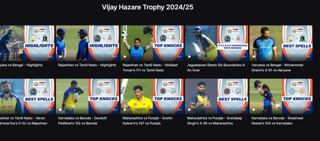 Vijay Hazare Trophy 2025-26 Vijay Hazare Trophy 2025-26