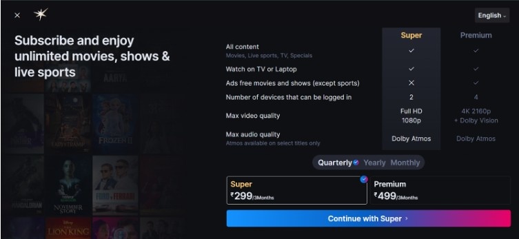 You need to buy a subscription plan You need to buy a subscription plan